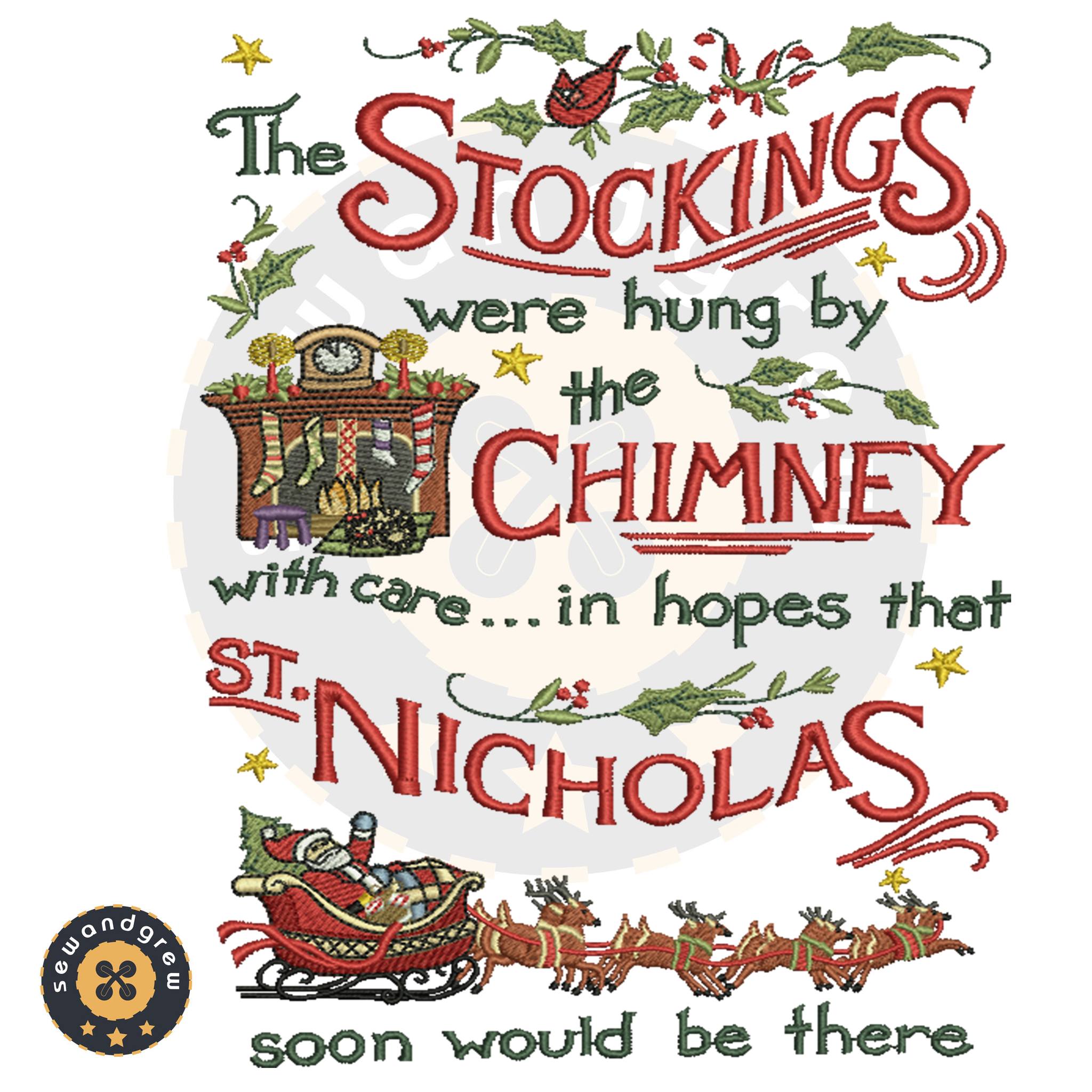 ST.NICHOLAS EMBROIDERY PATTERN