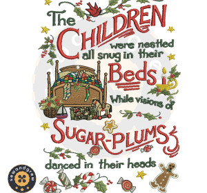 SUGAR PLUMS EMBROIDERY PATTERN