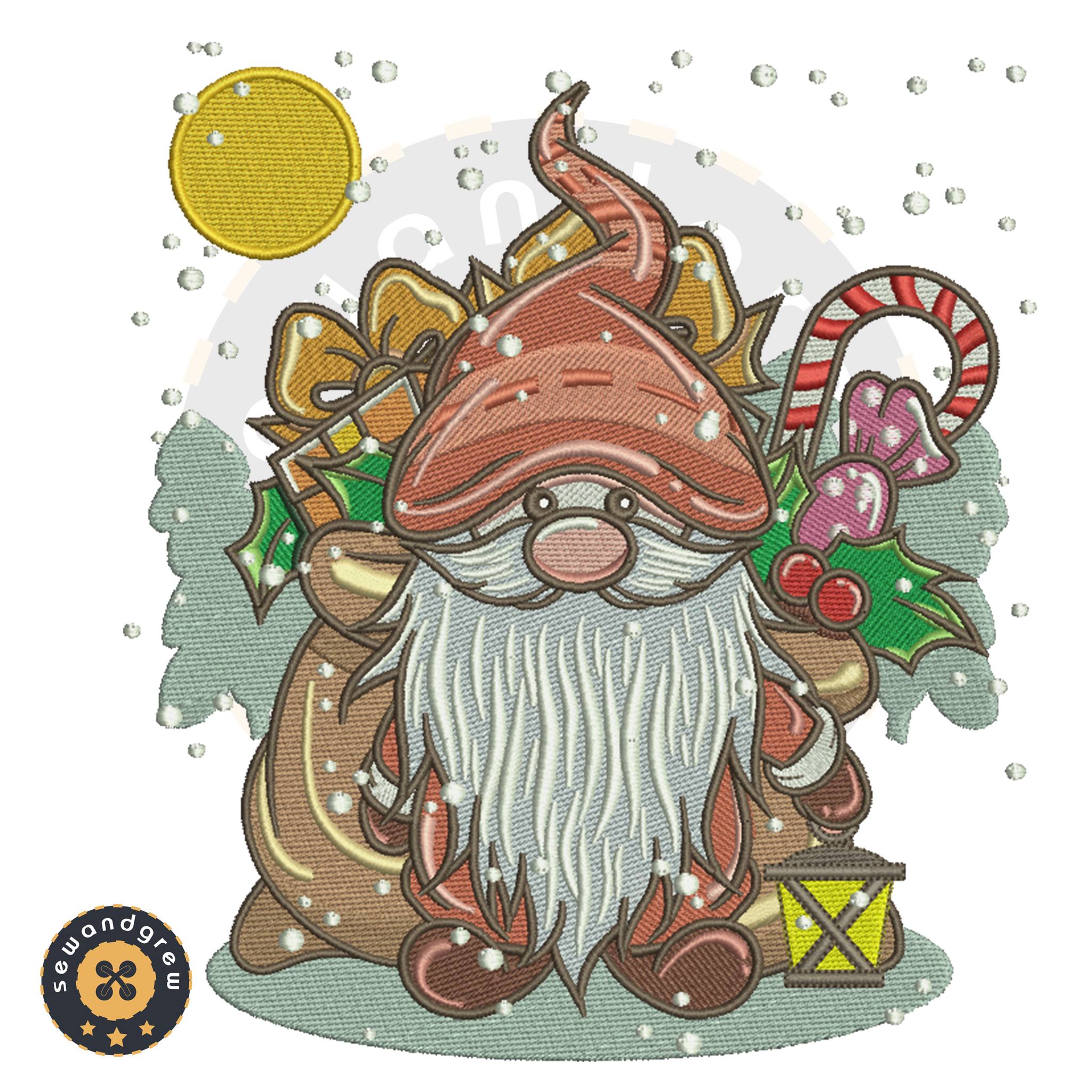 LANTERN CHRISTMAS EMBROIDERY PATTERN