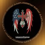 American Winged Cross FSL Embroidery design