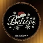 Believe Logo Digital Embroidery Design
