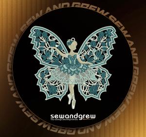 FSL Blue Ballerina Embroidery design