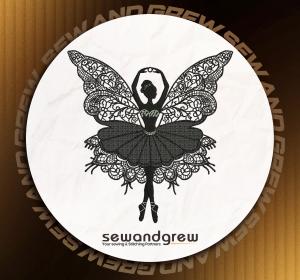 FSL Butterfly Ballerina Embroidery design