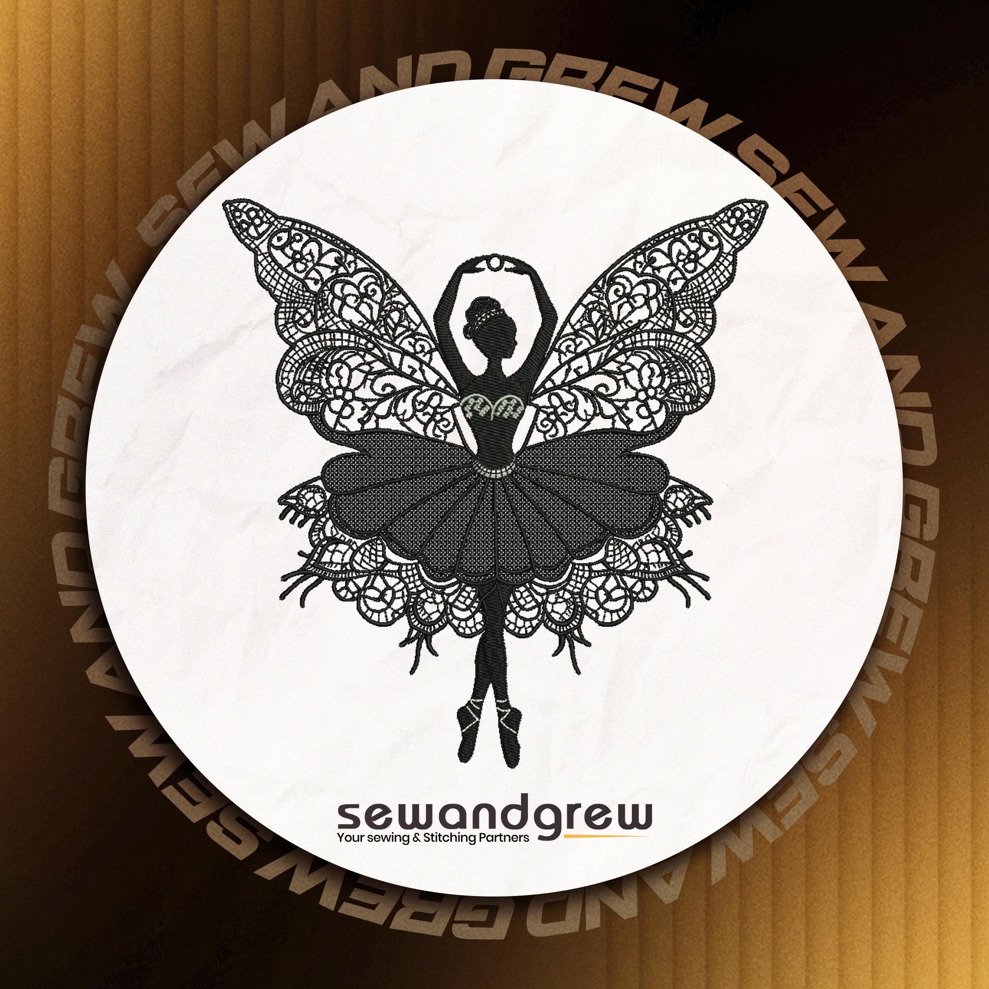 FSL Butterfly Ballerina Embroidery design