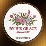By His Grace Embroidery design