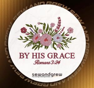 By His Grace Embroidery design