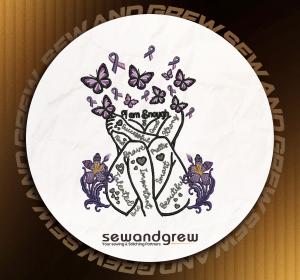 Cancer Warrior Embroidery design