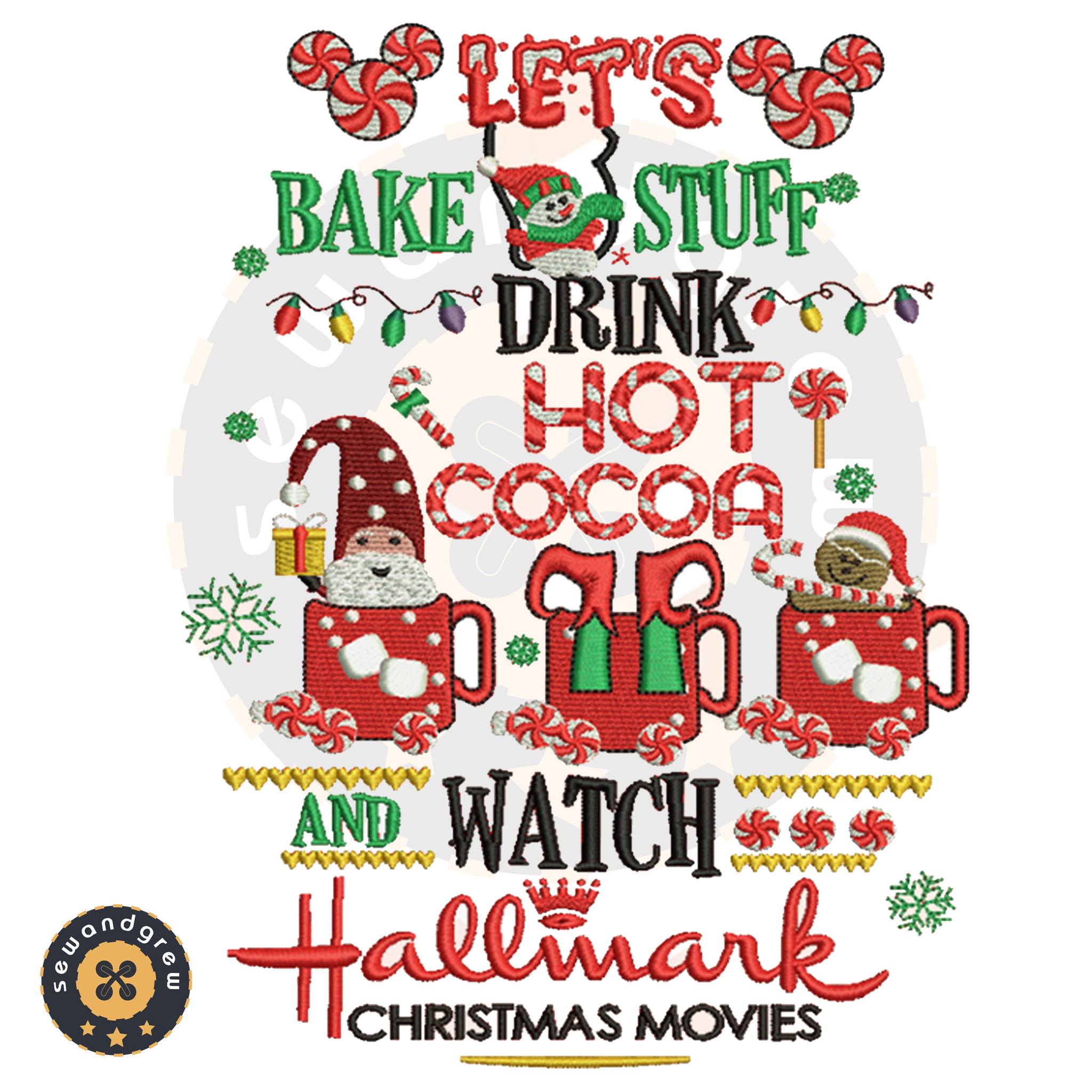 Candy Watch Hallmark Embroidery Design