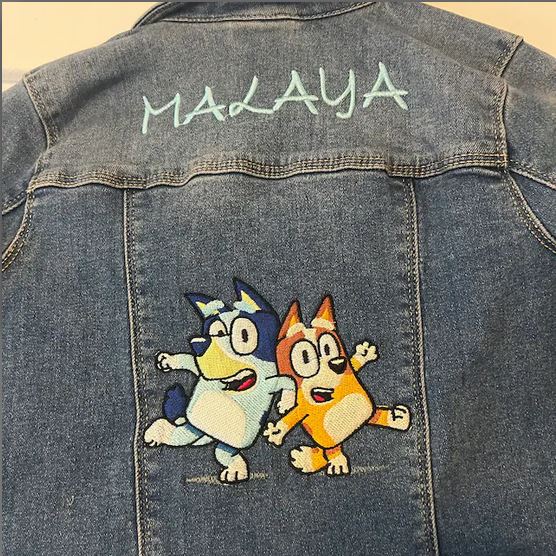 Bluey Dog Embroidery Design