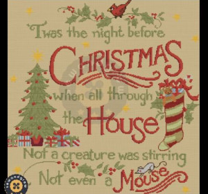 TWAS THE NIGHT BEFORE CROSS STITCH