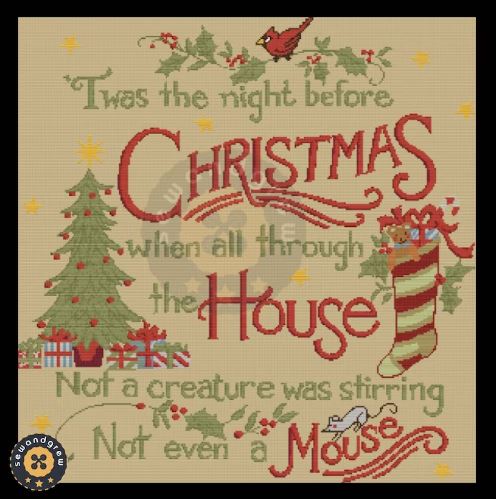 TWAS THE NIGHT BEFORE CROSS STITCH