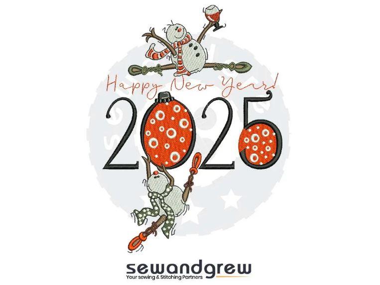 Tipsey 2025 Embroidery design