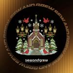 Christmas Church Embroidery design