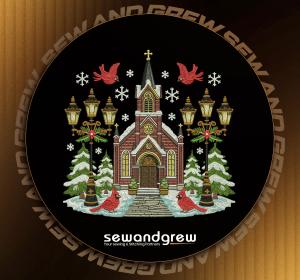 Christmas Church Embroidery design