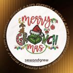 Christmas Grinchmax Embroidery Design