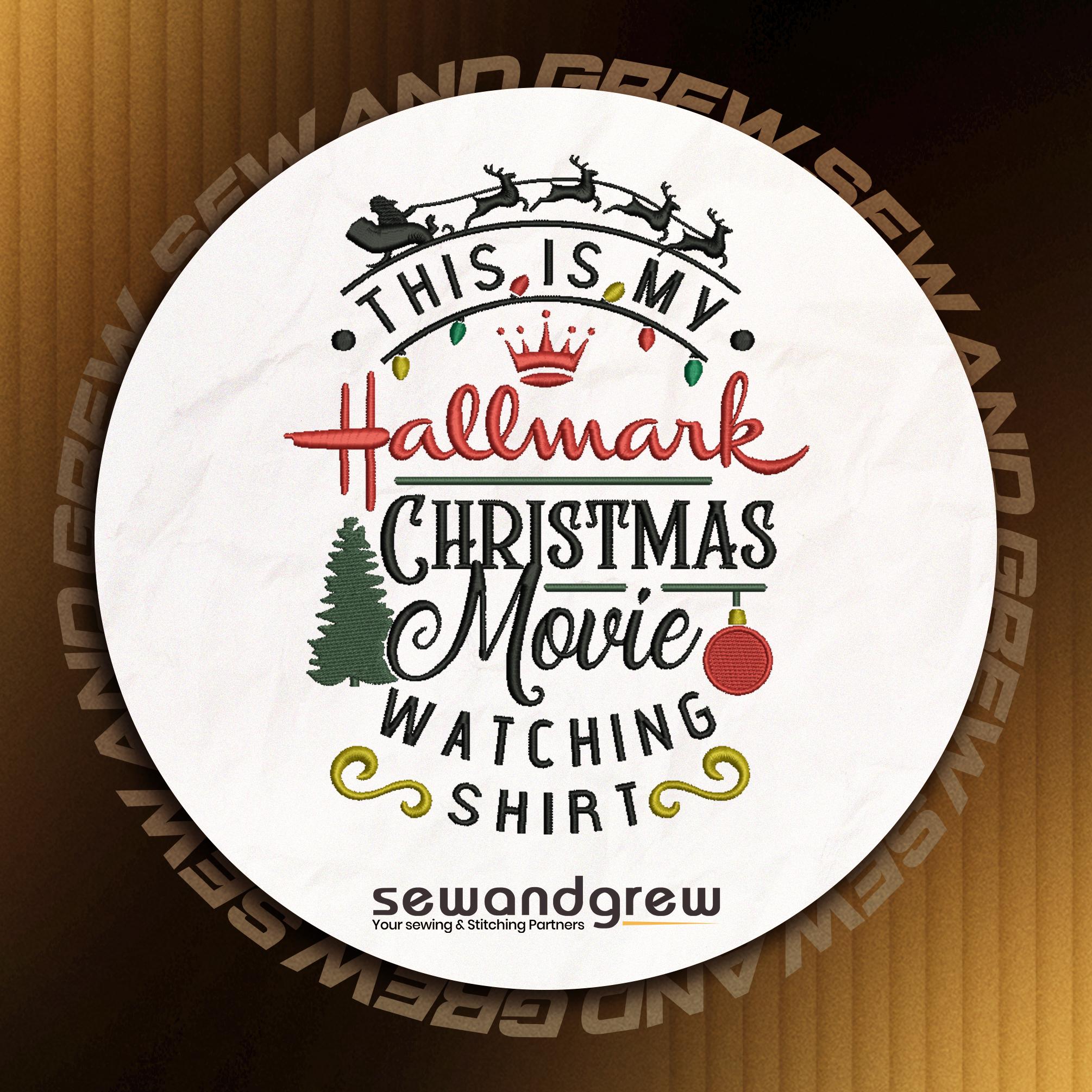 Christmas Movie Embroidery design