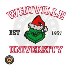 Whoville Grinch Uni Embroidery Design