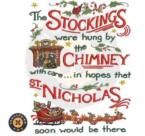 St Nicholas Christmas Embroidery Design