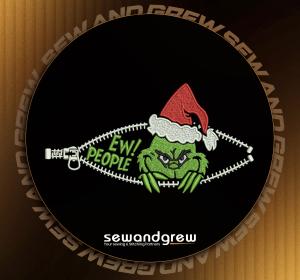 Grinch Eww People Embroidery Design