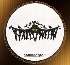 Happy Halloween Embroidery Design