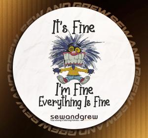 I am Fine Machine Embroidery Design