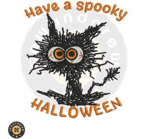 Spooky Halloween Embroidery Design