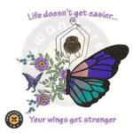 Be stronger Embroidery Design