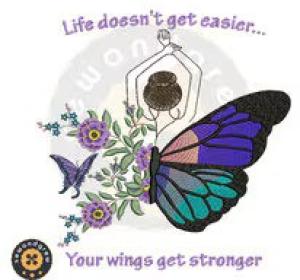 Be stronger Embroidery Design