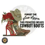 Princess Boots Embroidery Design