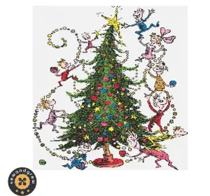 CLASSIC GRINCH CHRISTMAS TREE CROSS STITCH