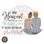 Mom In Heaven Embroidery Design