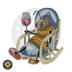 Bee Wine Embroidery Design