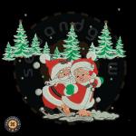 Mr & Mrs Santa Embroidery Design