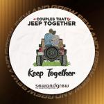Jeep Together Embroidery Design