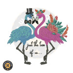 JUST THE TWO OF US EMBROIDERY PATTERN