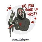 No you hang up Embroidery Design