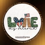 My Veteran 5 inch Embroidery Design