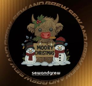 Moory Christmas Embroidery Design
