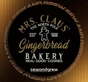 Mrs Claus Ginger Embroidery Design