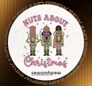 Nuts about Christmas Embroidery Design