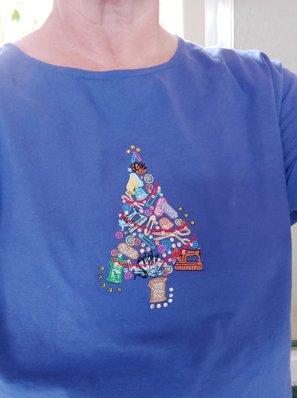 Christmas Sewing Tree Embroidery Design SewandGrew