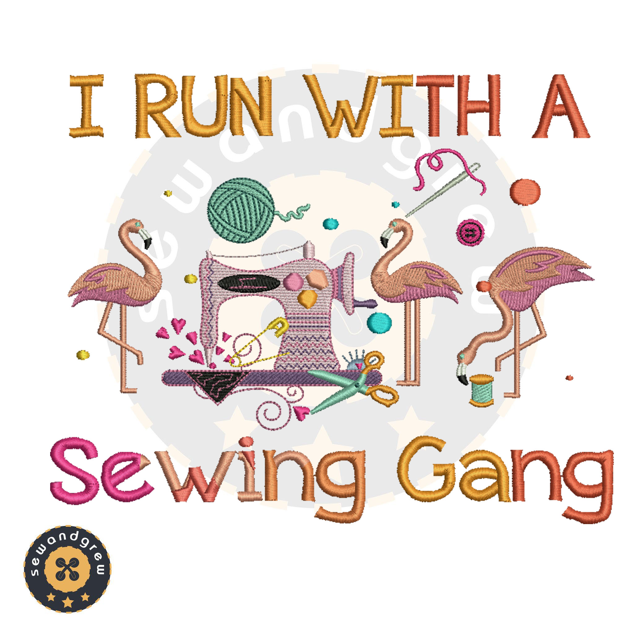 Sewing Gang Embroidery Design