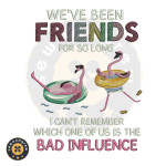 Friends For So Long Embroidery Design