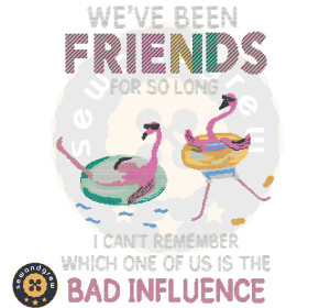 Friends For So Long Cross Stitch Embroidery