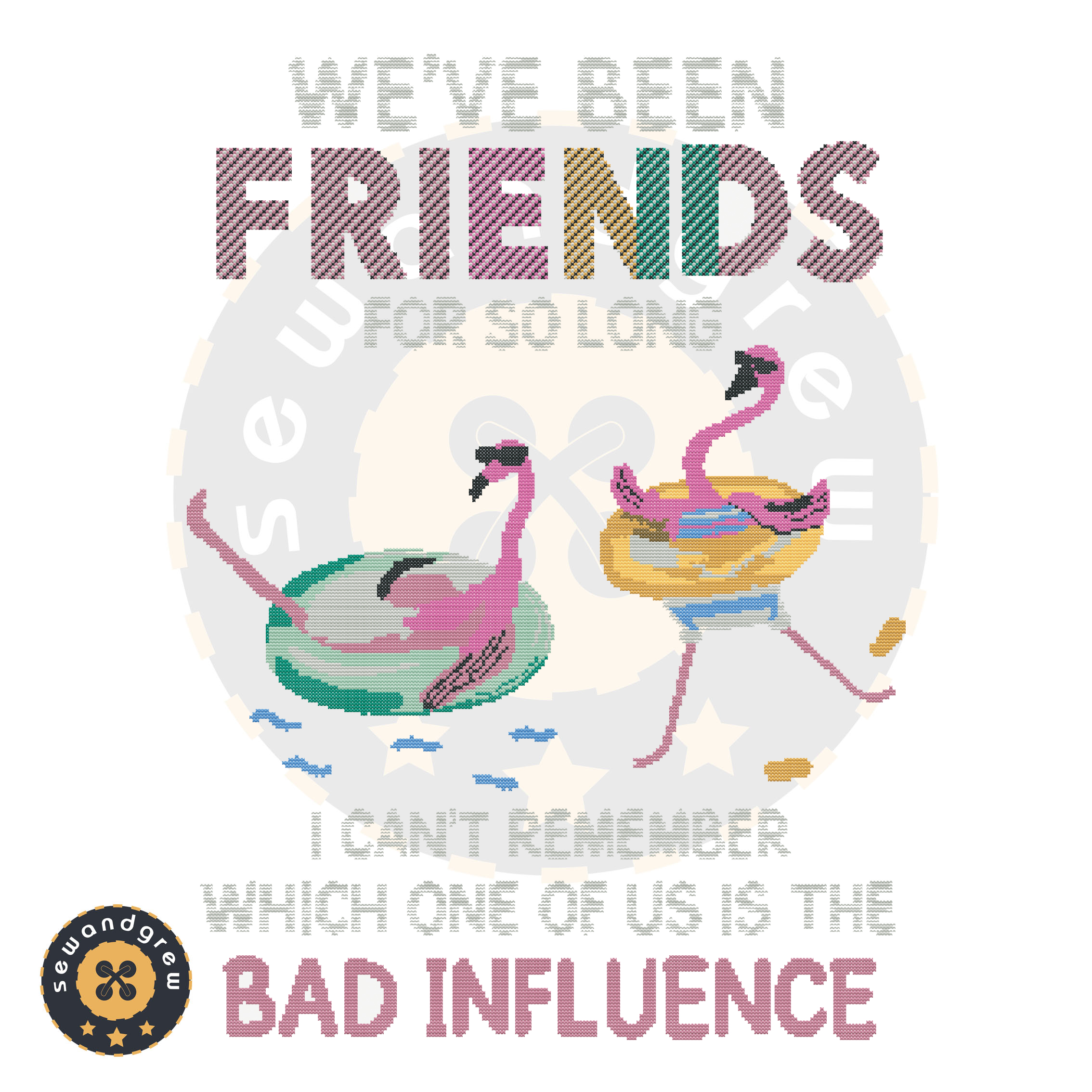 Friends For So Long Cross Stitch Embroidery
