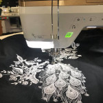 (JACKET BACK) FSL Peacock Embroidery Design