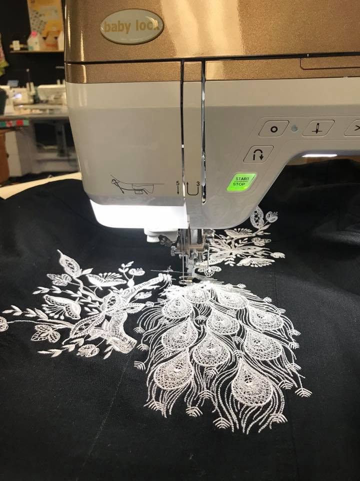 (JACKET BACK) FSL Peacock Embroidery Design