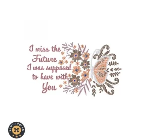 Future Butterfly Embroidery Design