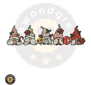 Hello Christmas Embroidery Design
