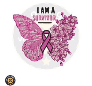 Cancer Survivor Embroidery Design